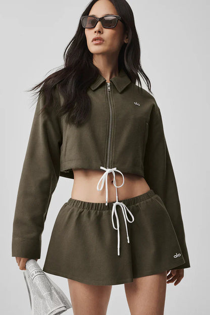 Veste courte à fermeture éclair intégrale préférée des fans