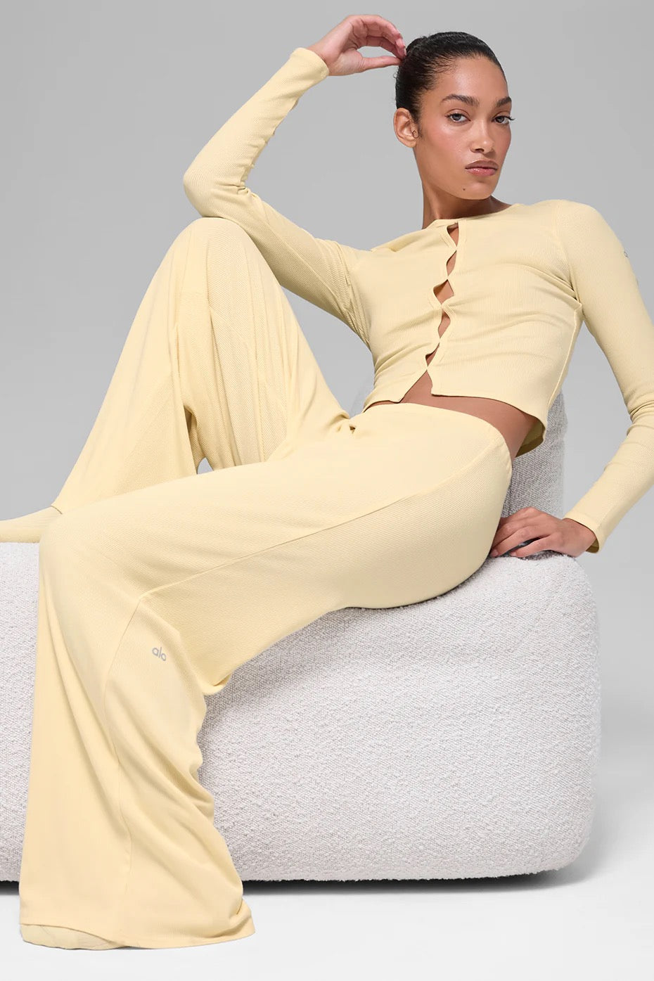 Pantalon droit Dreamlight taille mi-haute
